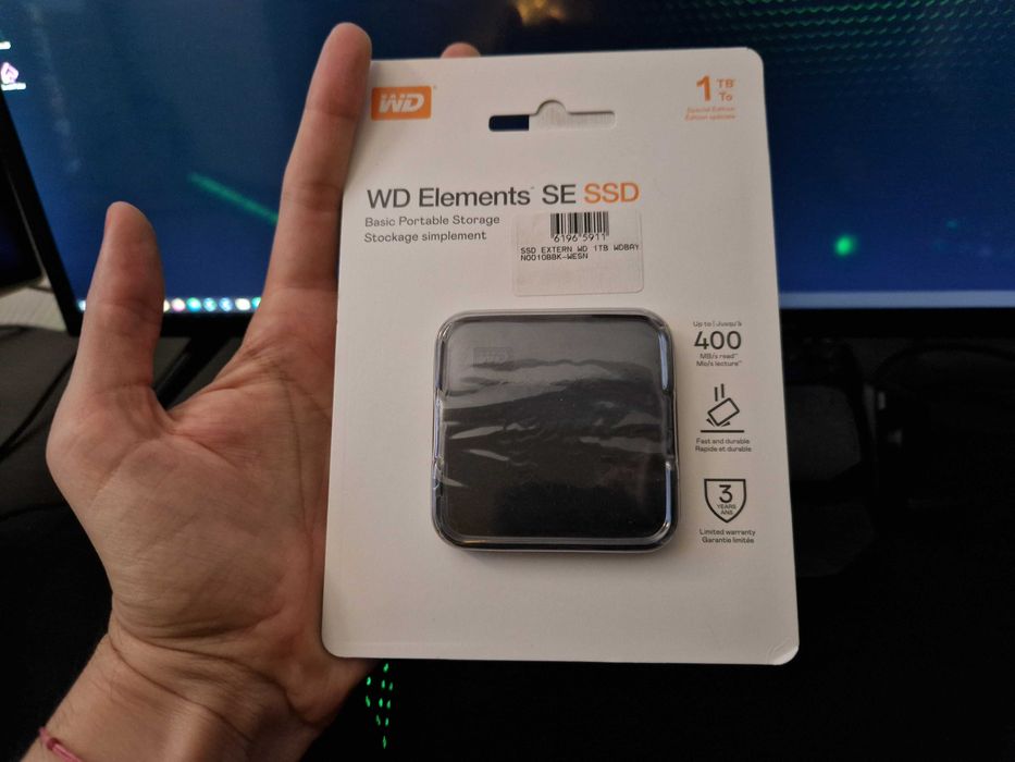 SSD Extern Western Digital WD Elements SE 1Tb , NOU/SIGILAT