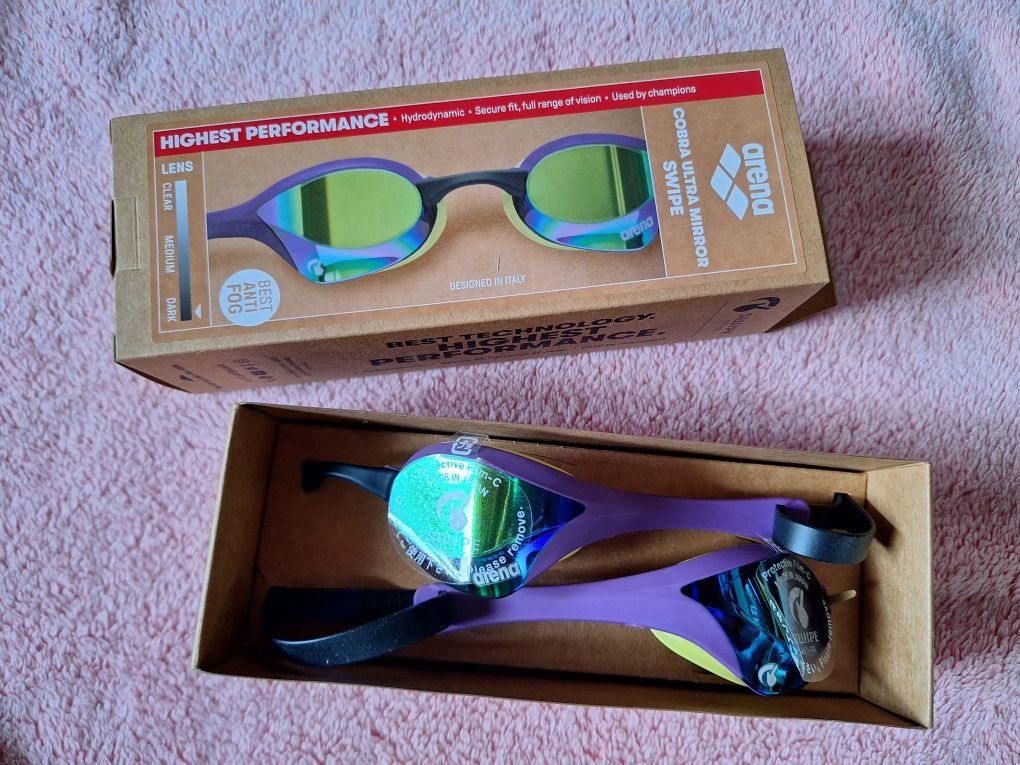 Състезателни Очила за плуване Arena Cobra Ultra Swipe Mirror Goggles