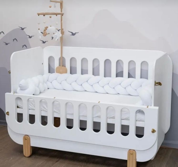 Бортик косичка в кроватку