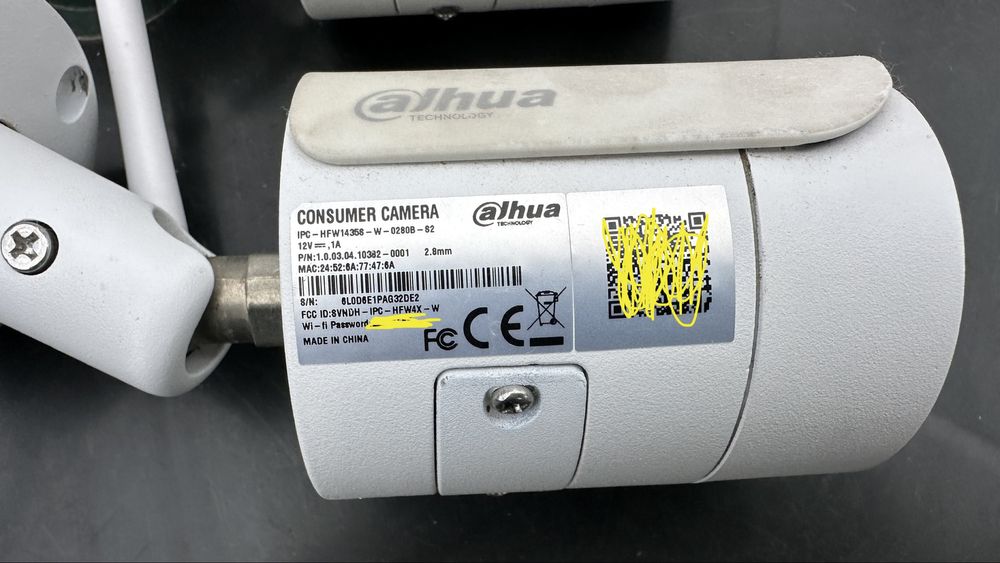 Камери IP Dahua 2 броя 4 mp
