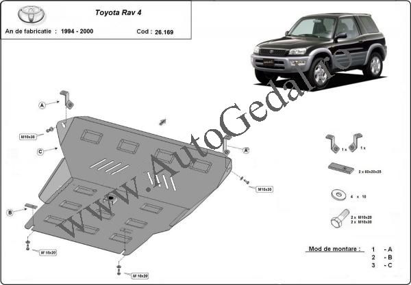 Scut motor metalic Toyota Rav 4 1994-2000