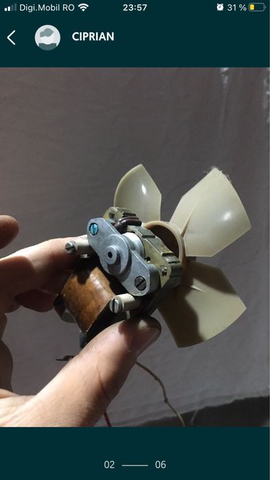 Motor Ventilator cuptor electric