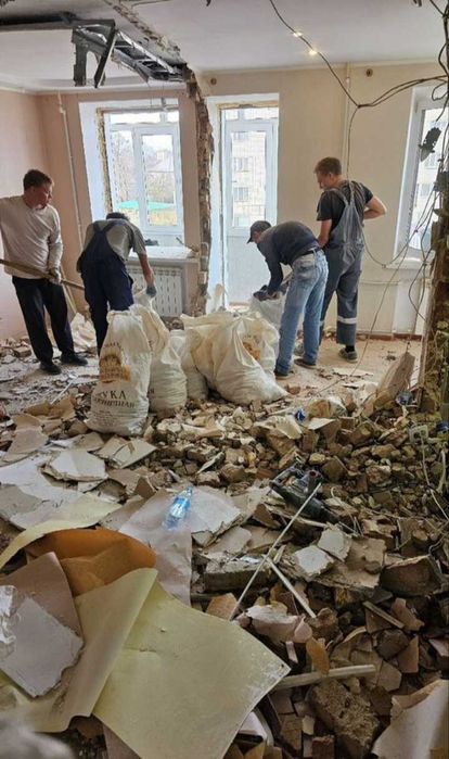 Демонтажные работы. Снос стен, металлоконструкций. Резка проемов.