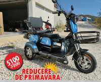 REDUS 30% Tricicleta electrica 600w batrani,adulti Long-Range Garantie