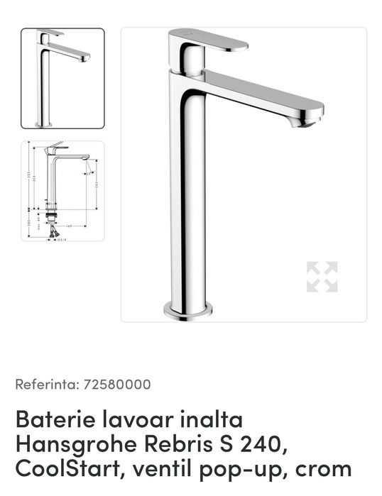 Baterie baie Hansgrohe- Super Ofertă