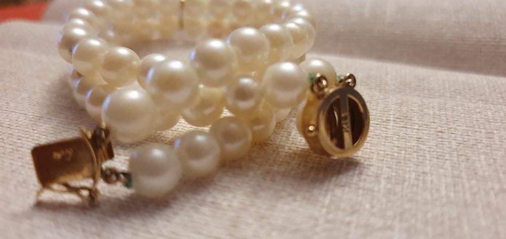 Bratara perle închizătoare 14k