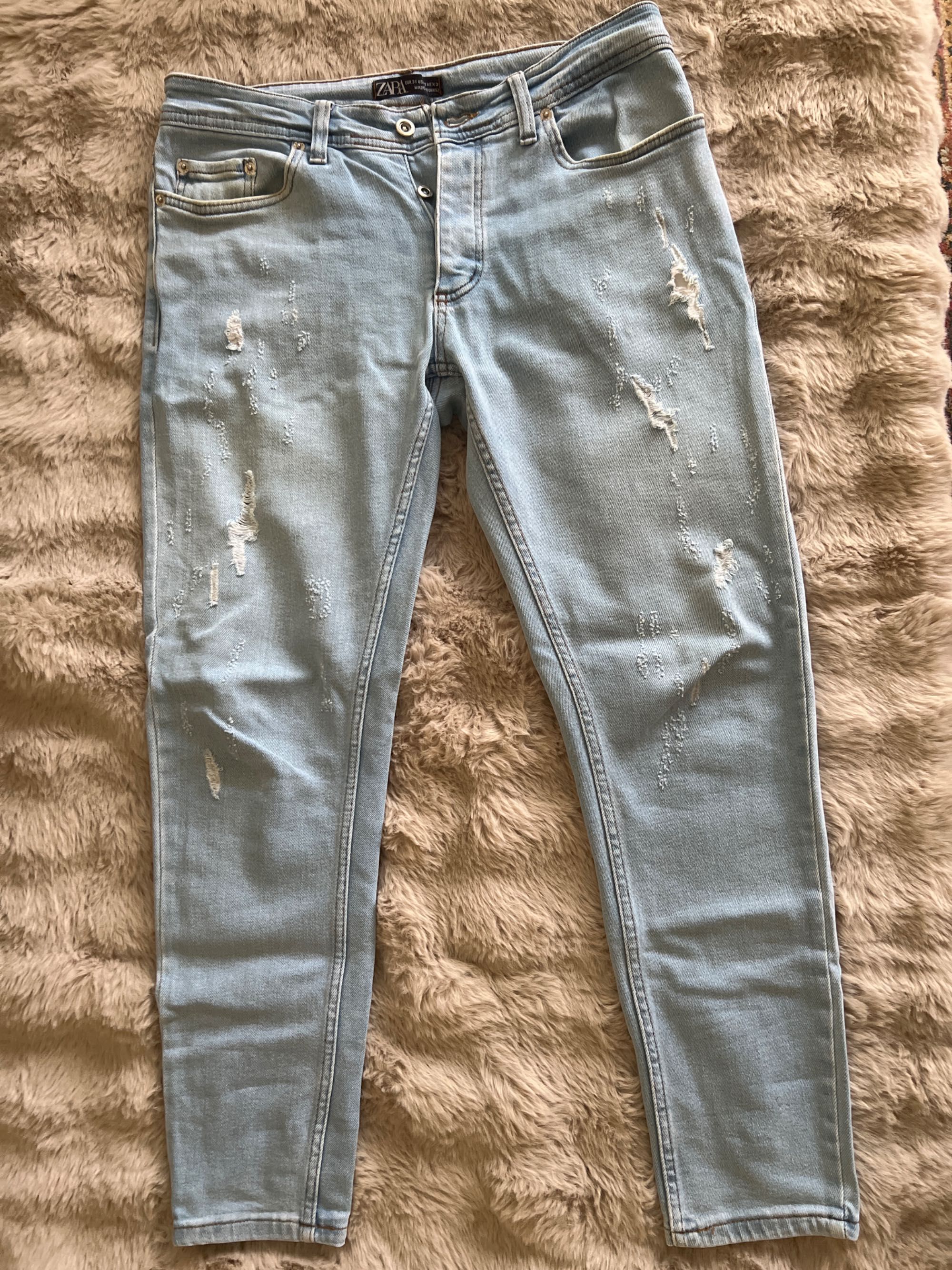 Мъжки светлосини дънки ZARA, 31-ви размер