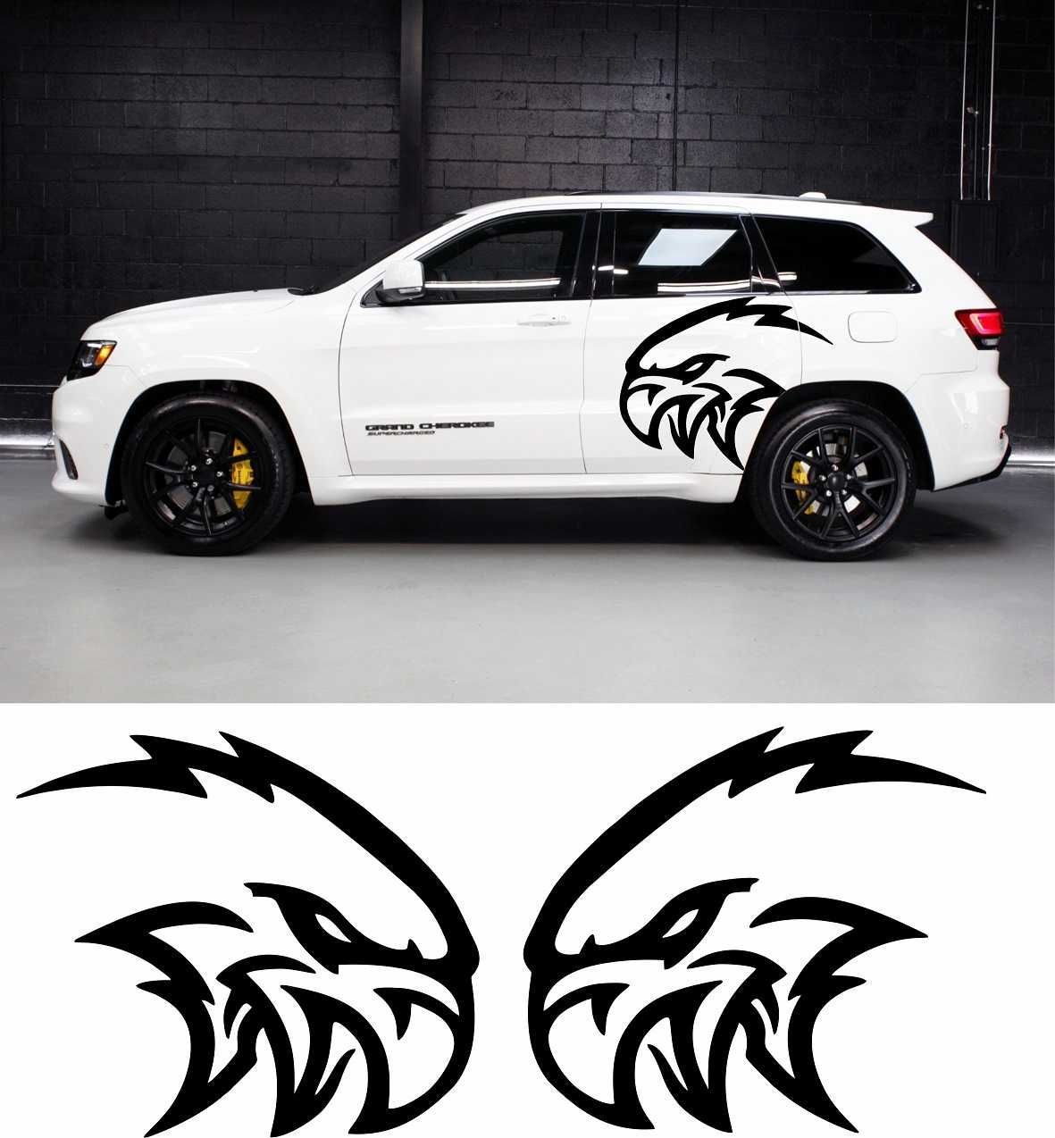 Dodge hellcat SRT Demon Hellhawk додж стикер