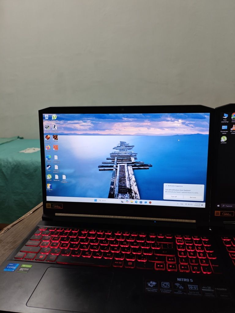 Acer Nitro 5- i5 11th gen, 16GB ram, 1TB SSD