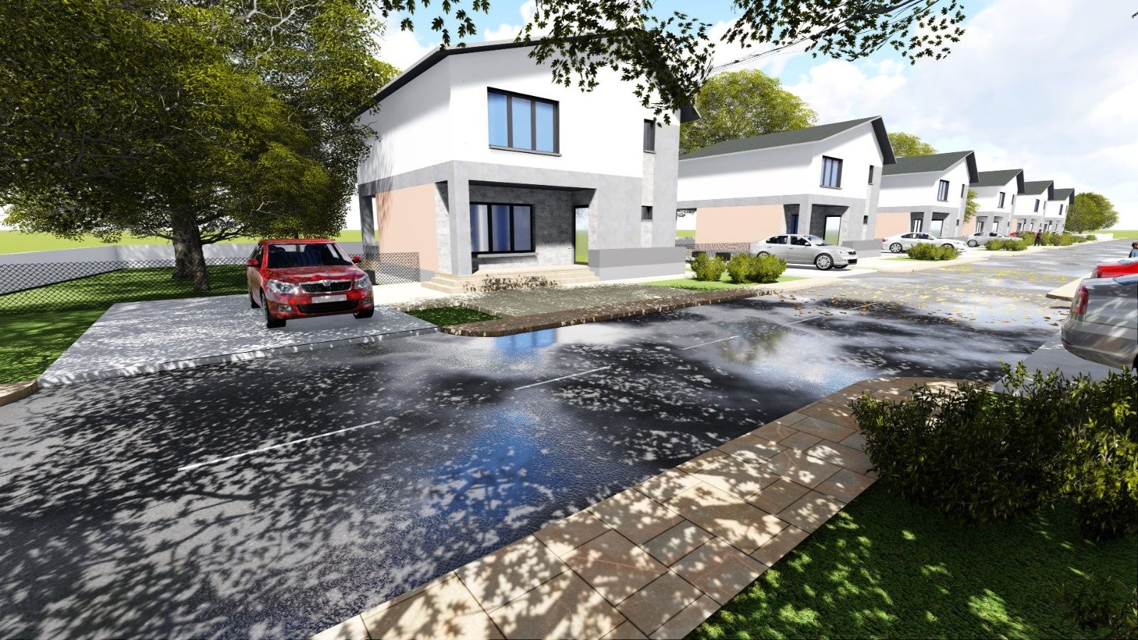 Vila casa parter + etaj de vanzare în cartier rezidential