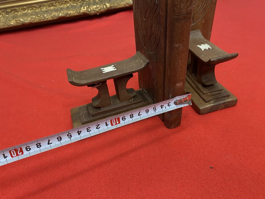 Стопери за книги от тик с инкрустация