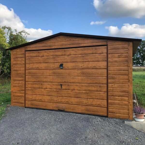 Garaj metalic 4×5,5 m – Nuc închis