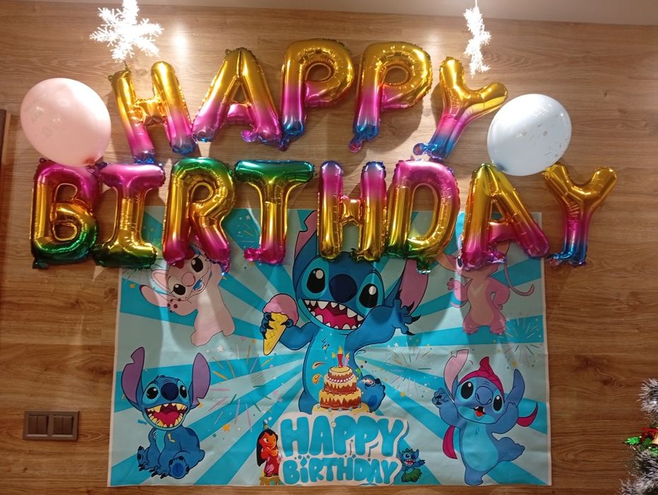 Фон за рожден ден Стич