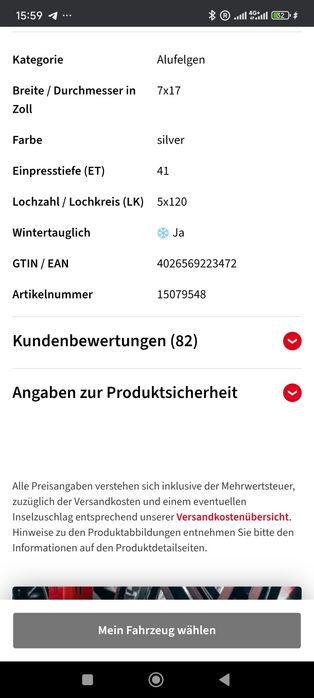 Roți  DEZENT 7Jx17h2 Et41 5x120 Bmw/ Opel /Daihatzu/Mercedes