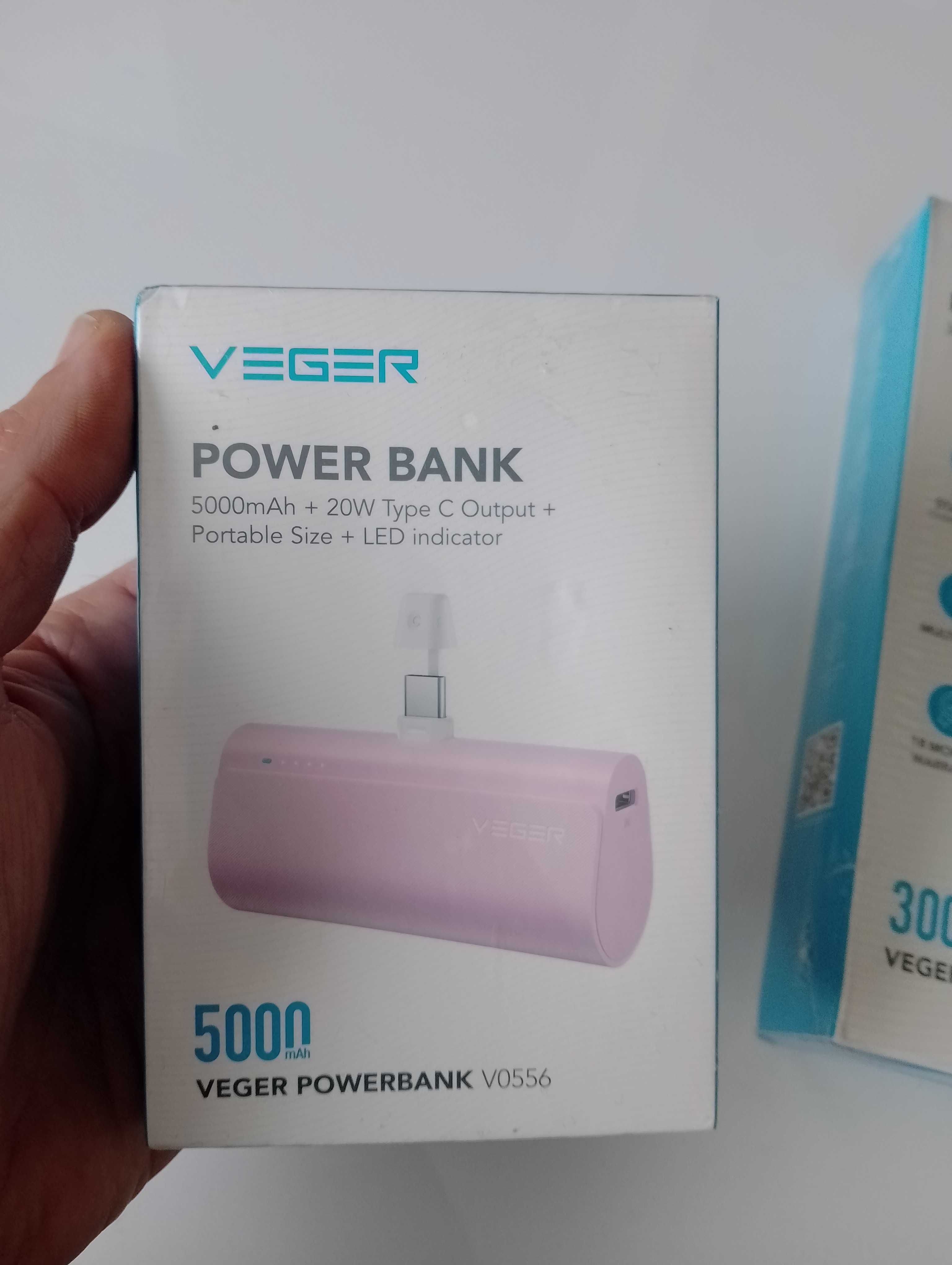 VEGER PowerBank 20W Fast Charge. Pt iPhone, iPad, Samsung etc