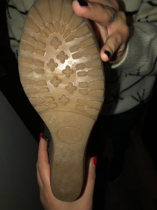 Cizme U.S. Polo BELLA cu platforma negre.