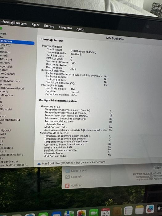 Macbook Pro M1 250 gb ssd 8 gb Ram