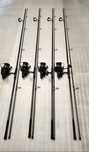 SET 4 Lansete ULTEGRA XT CARP 3.90m,2 tronsoane + 4 Mulinete FL 9000
