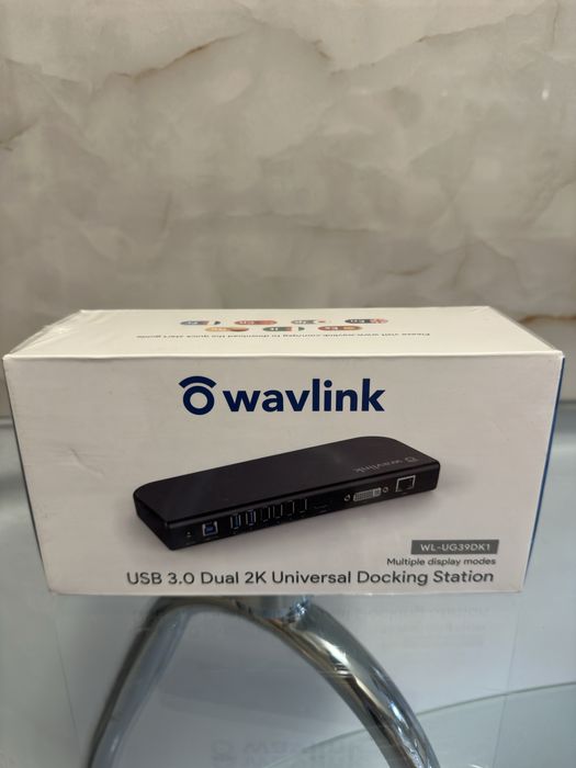 Wavlink USB-A Stație de andocare cu HDMI 2K Ethernet Negru NOU