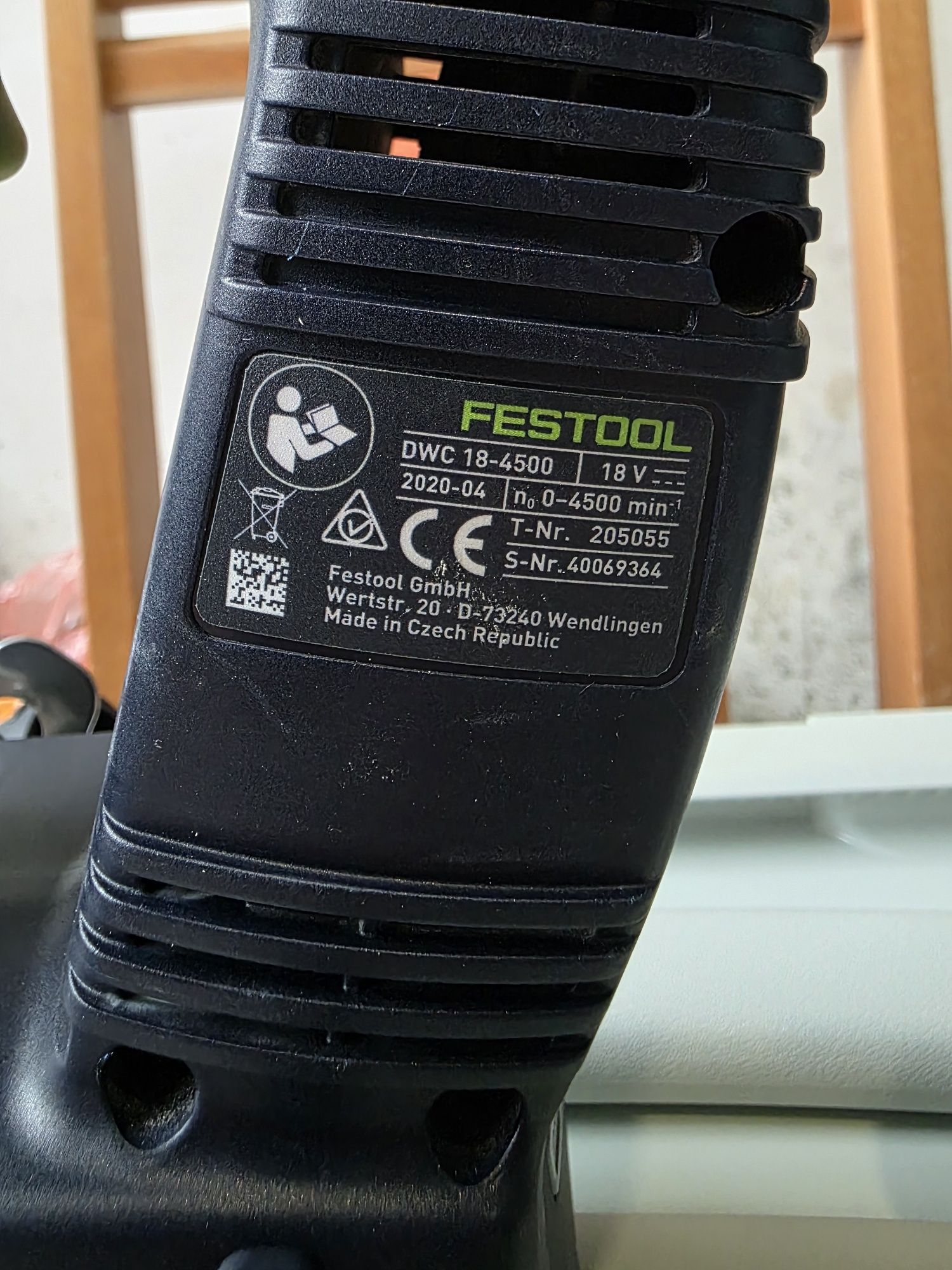 Акумулаторен строителен винтовърт Festool DWC 18-4500, 1 батерия