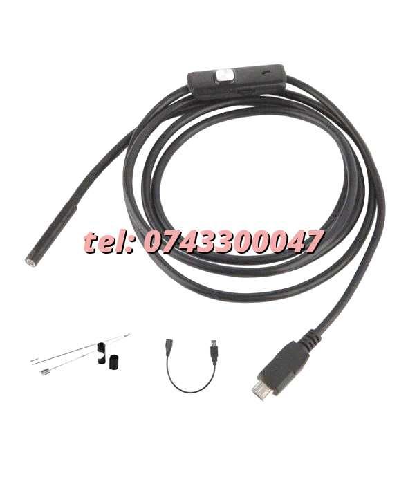 Camera Endoscop Inspectie Android  Usb 6 Led Ir Subacvatica Hd72