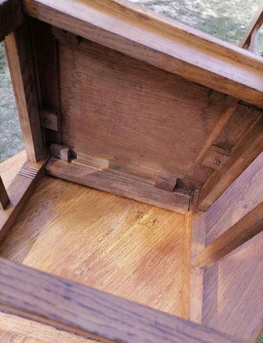 Masa lemn masiv din stejar + 4 scaune