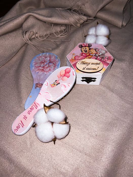 Trusou botez- Cutie lemn personalizata