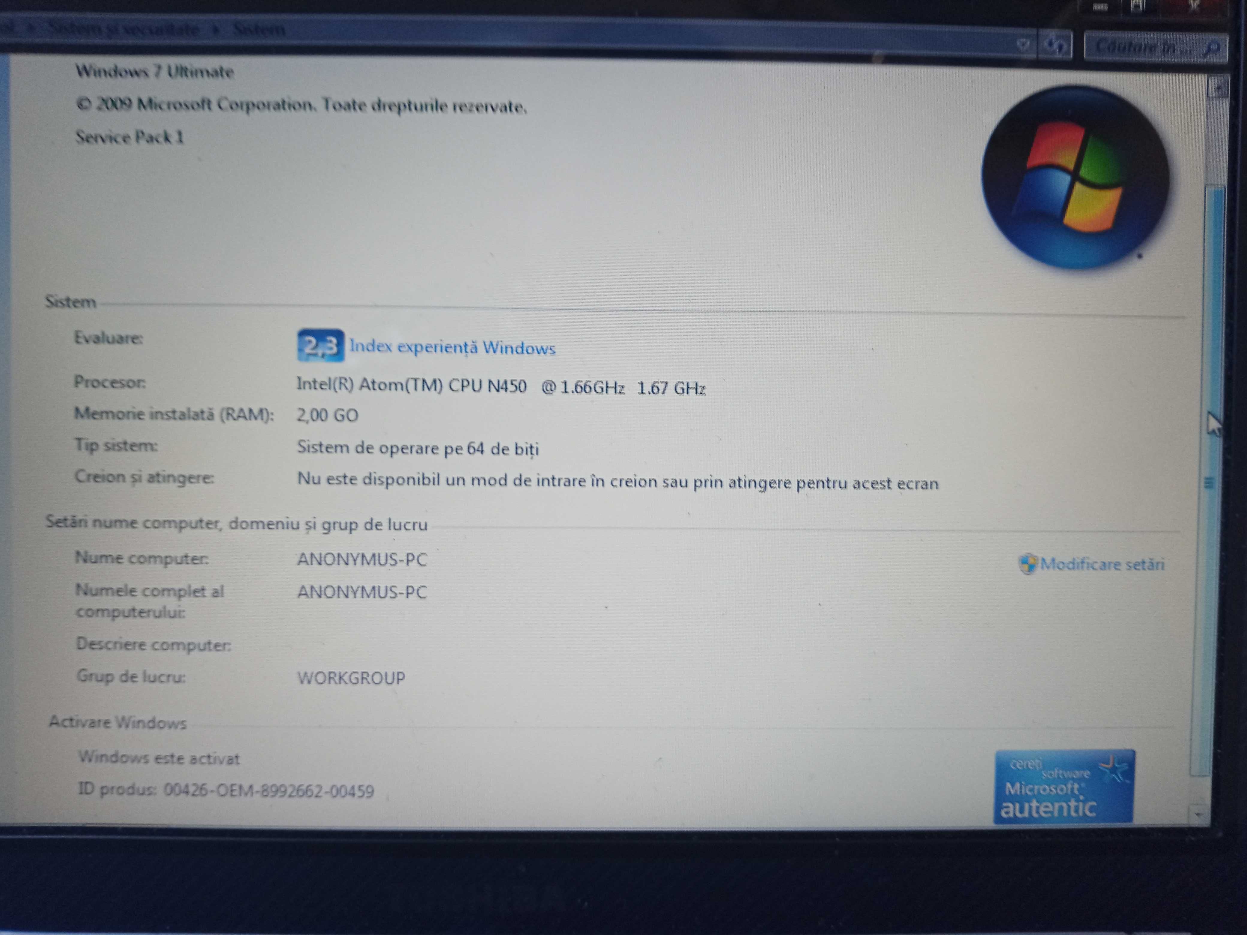 Leptop Toshiba 10"