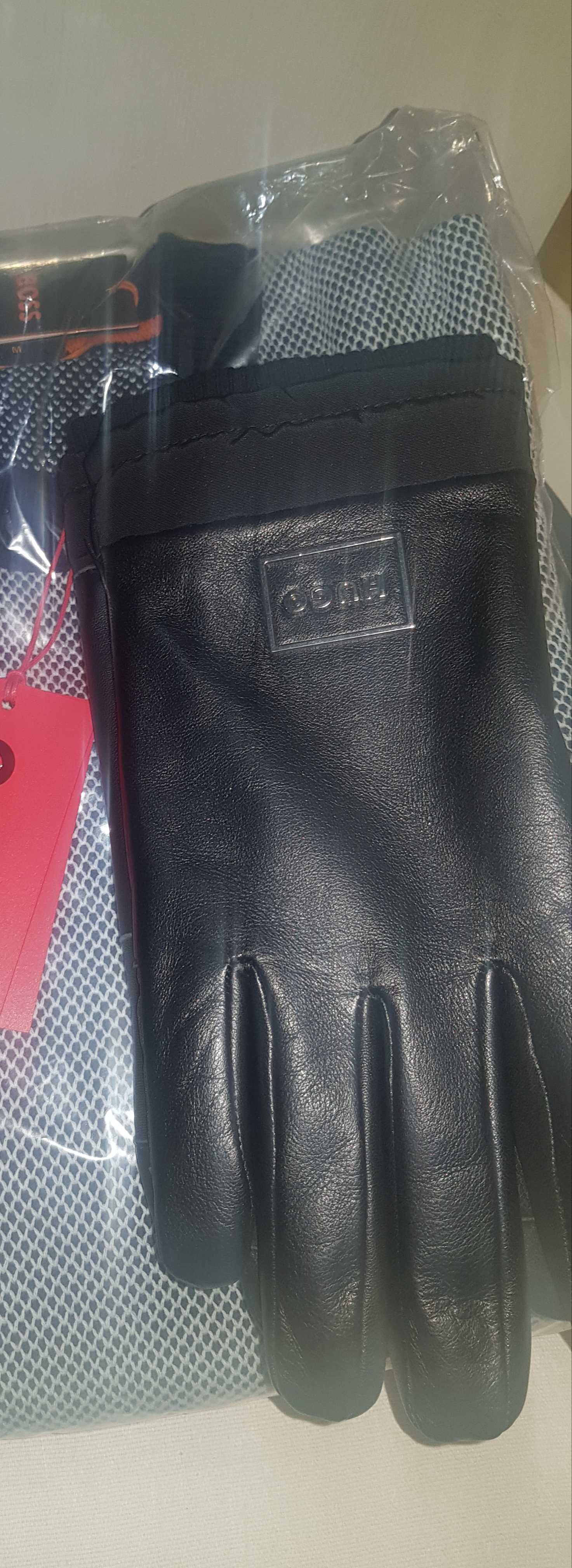 мъжки кожени ръкавици Hugo Boss