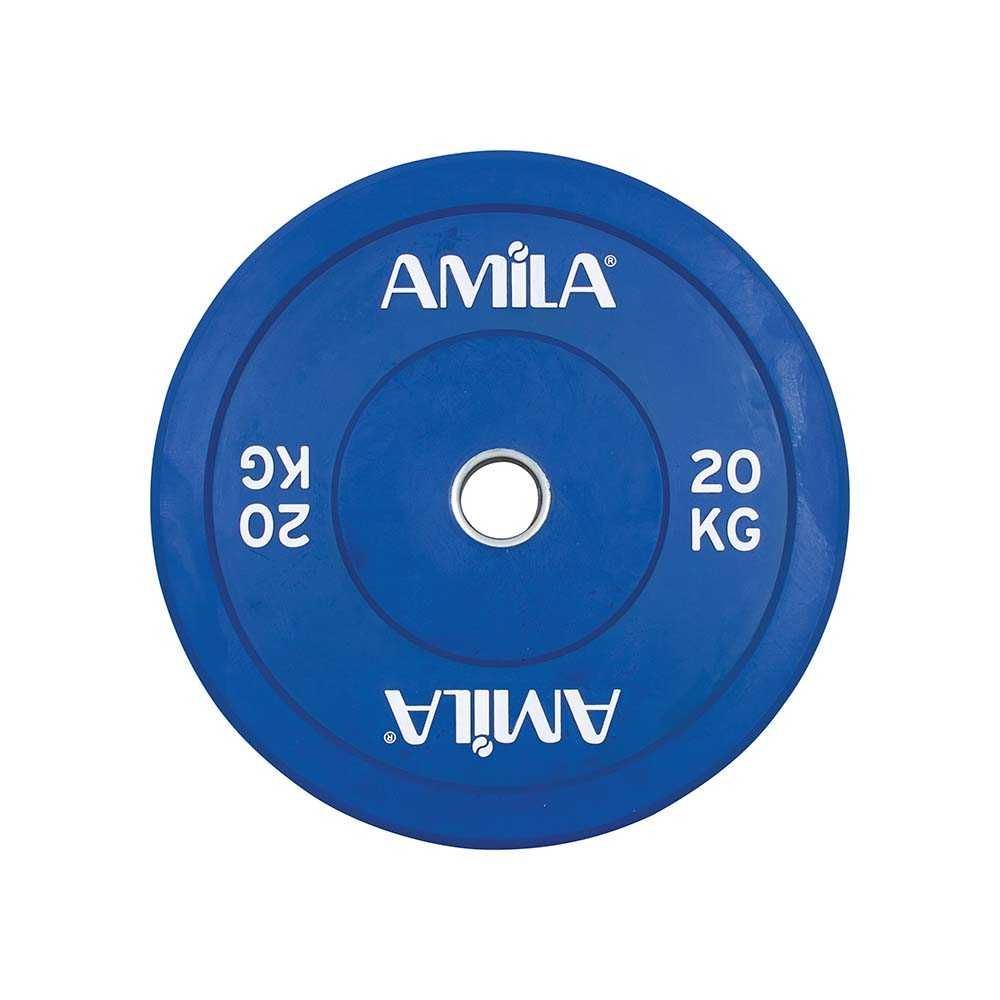 Олимпийски Дискове Сет 70 кг, Тежести AMILA Bumper  COLOR