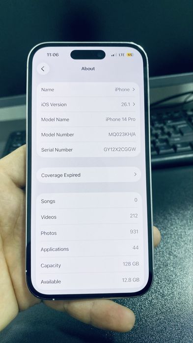 Iphone 14 pro ideal holatda