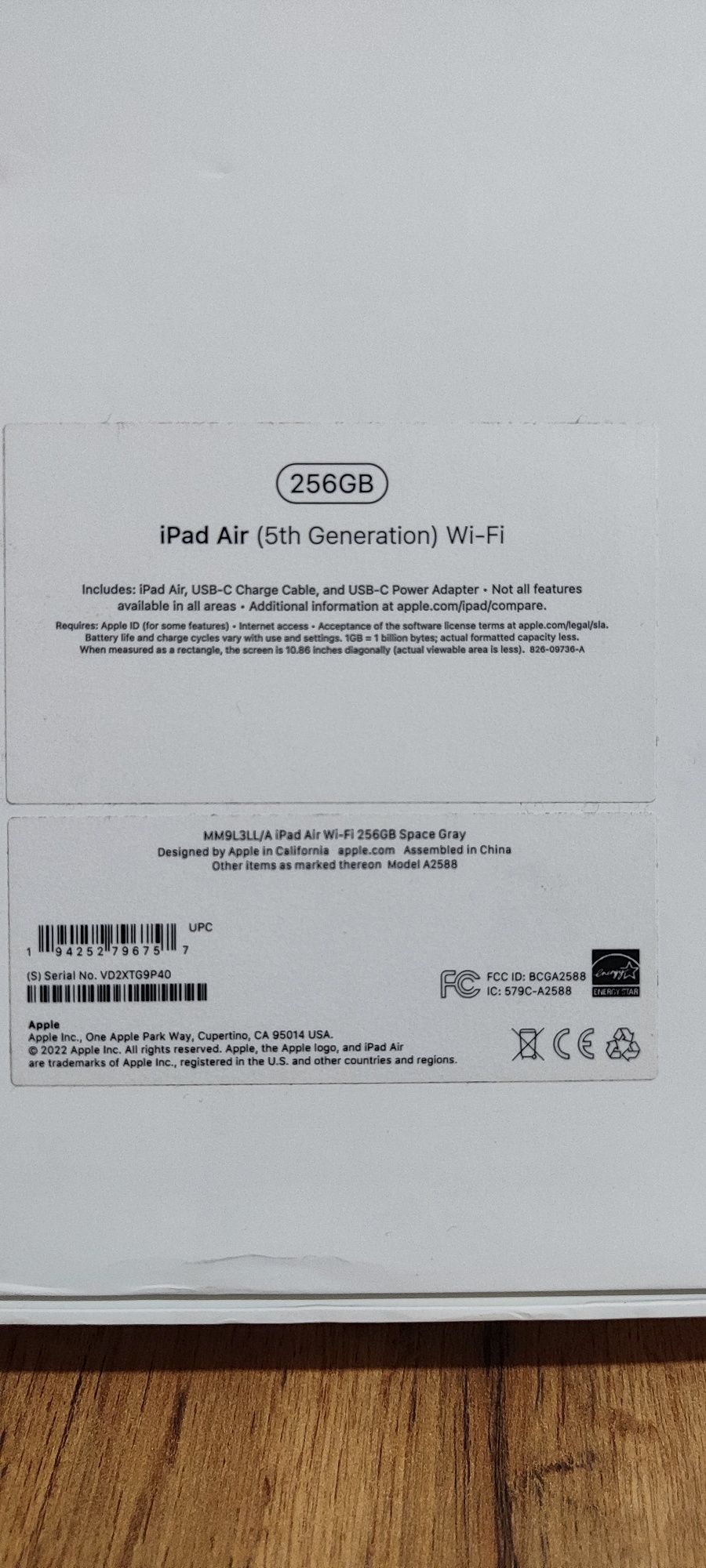 Ipad Air ( 5th Generation) 256 GB