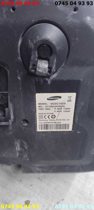 aspirator samsung VCDC15SV rosu 1500w se vinde ca in poze functional