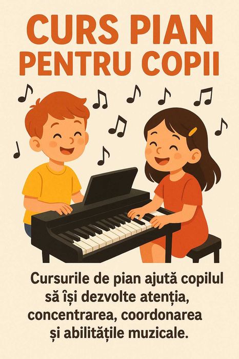Lecții de pian in Poienarii Burchii
