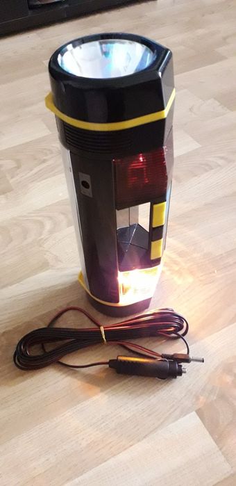 Lanterna lampa fluorescenta semnalizare luminoasa si sonora
