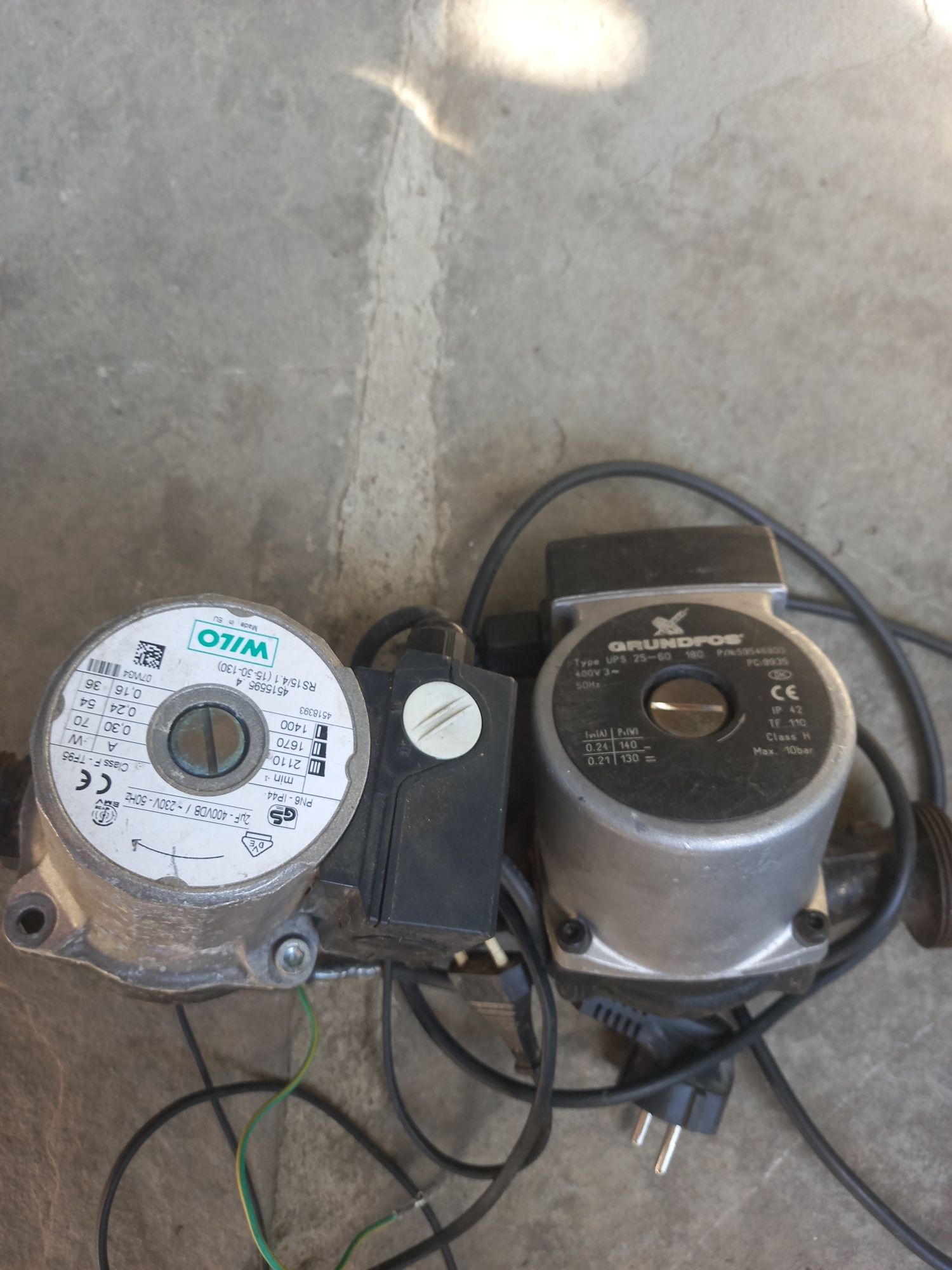 Помпи за парно Grundfos, Wilo