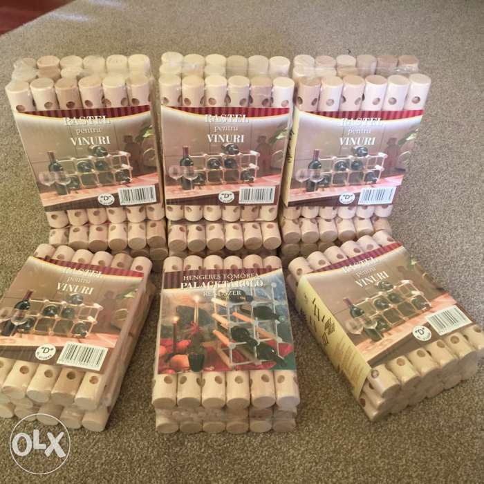 Rastel de vin Nou! raft pentru vin din lem pentru 12 - 24 - 36 sticle