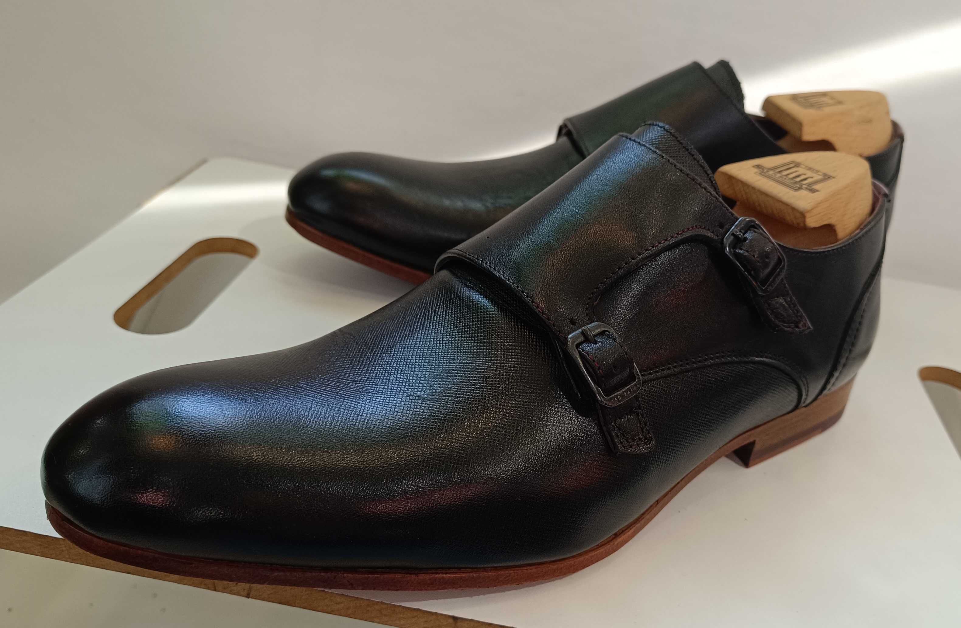 Pantofi monk 41.5 42 premium Ted Baker London NOI piele natural moale