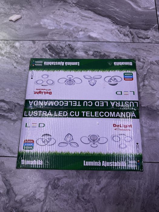Lustra led moderna dimabila cu telecomanda DeLight