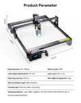 Masina CNC de taiat si gravat cu laser ATOMSTACK X7PRO 50W, 410x400 mm