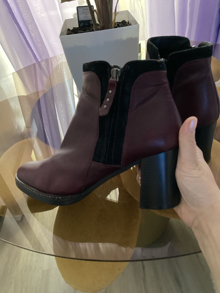 Botine piele naturala,nr 40