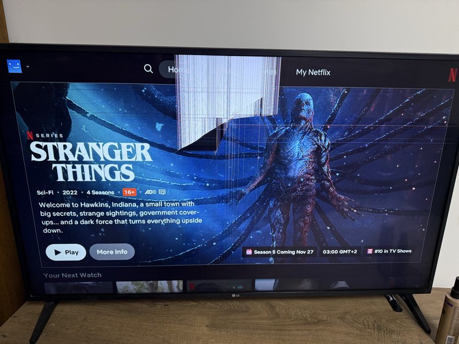 Televizor LG display afectat