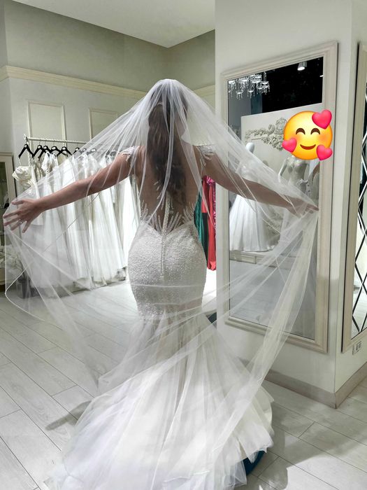 Rochie mireasa, voal, Maya Fashion, model 2025