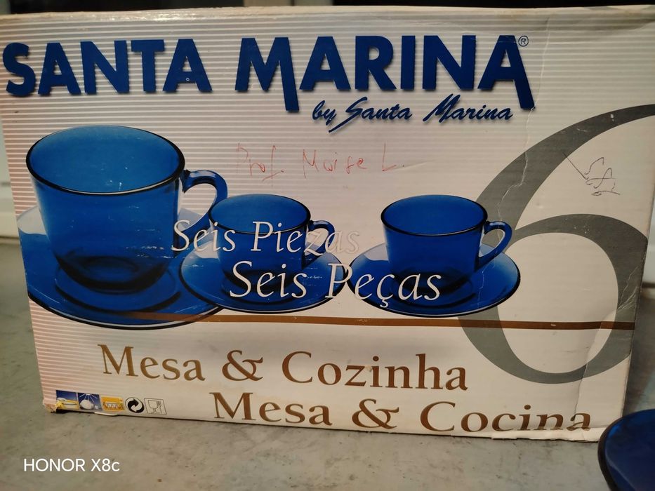 2 Seturi de sticla albastră