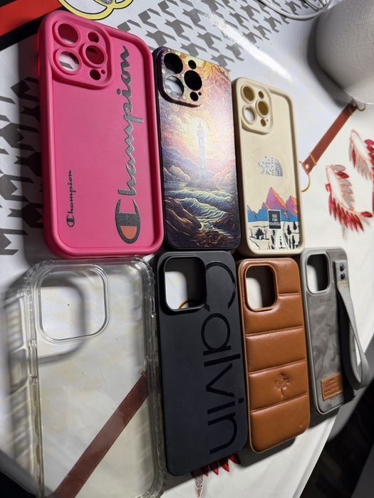 Чехлы на 15 про макс 7 штук