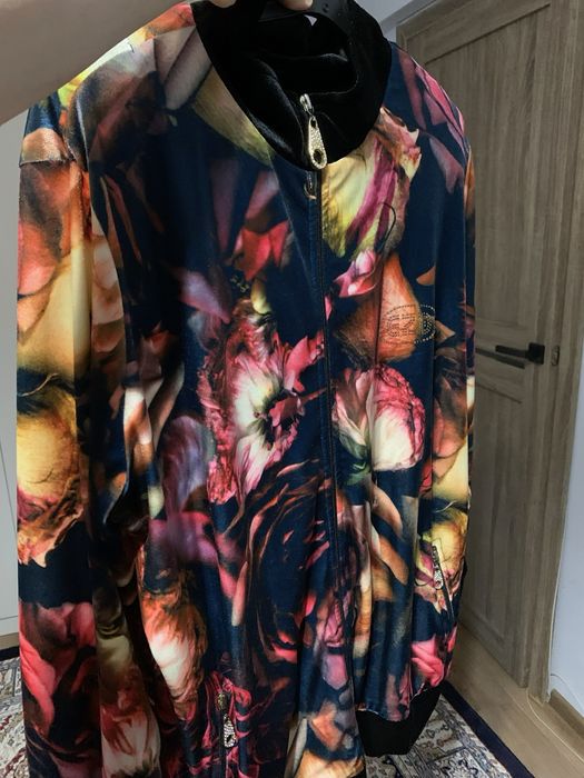 Велюровый костюм с брюками 52-XL женский