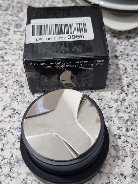 Distribuitor / Nivelator cafea 58mm – stare foarte bună, cu cutie