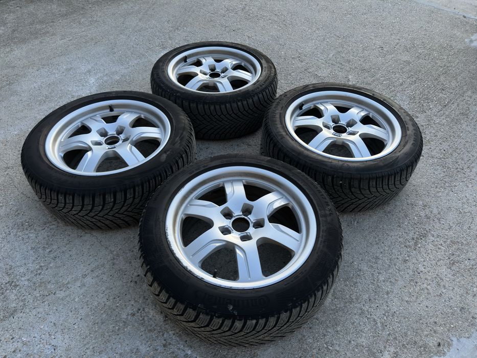Vand 4 Jante Originale Audi 17 inch cu Anvelope iarna