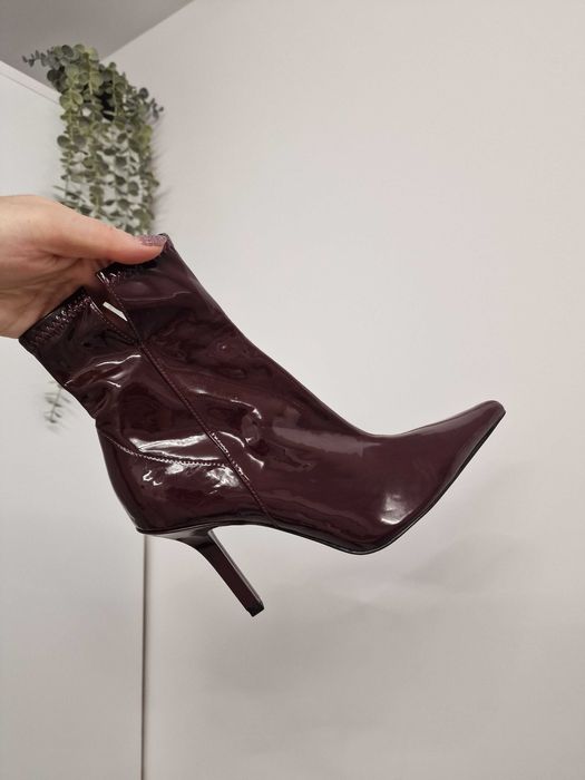 Botine ZARA burgundy