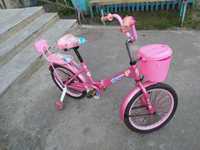 Детский велосипед для девочки.